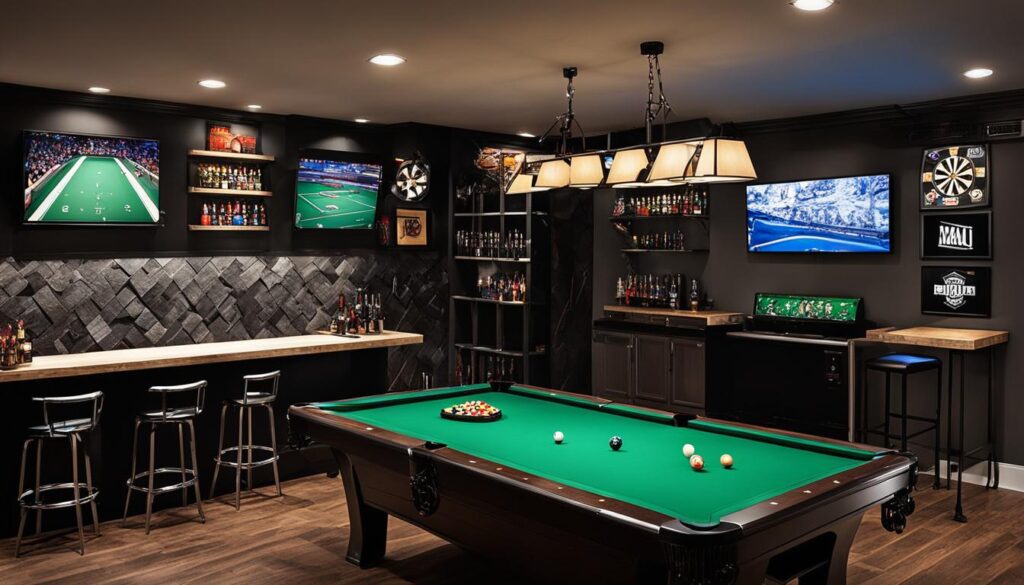 man cave layout